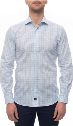 Fay Casual overhemd - Heren - Casual Overhemden - Blauw - XL - Katoen - Overhemden