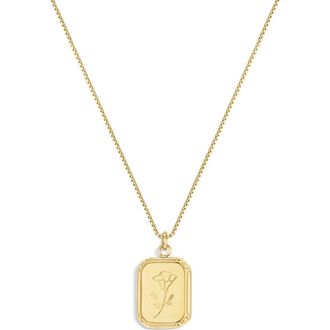 Set & Stones Audrey Birth Flower Necklace in Gold /September at Nordstrom