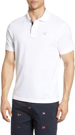 Barbour Regular Fit Tartan Piqu&eacute; Polo in White/dress at Nordstrom, Size Xxx-Large