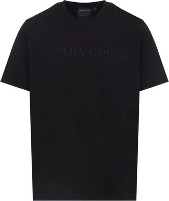 Canada Goose VANTAGE T SHIRT EMBROIDERY LOGO Size: XXL, colour: BLACK