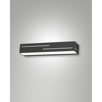 Fabas Luce Banny Applique Antracite A Led 3000k - 18w - 1700 Lm, 31cm Ip20