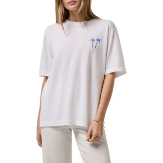 Travis Mathew Vacation Boyfriend Graphic T-Shirt in Bright White at Nordstrom, Size Xx-Large