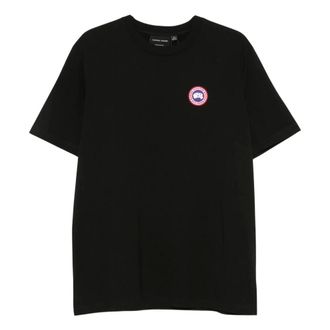 Canada Goose Ocra Logo-Patch T-Shirt - Heren - Tops - Zwart - Maat: XL Katoen
