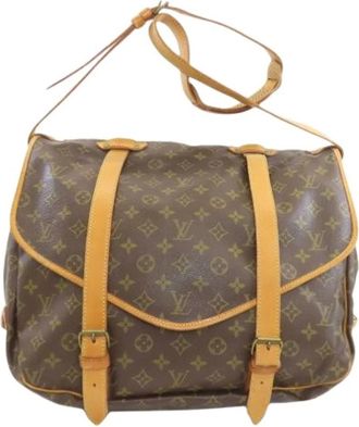 Louis Vuitton Pre-owned Cross Body Bags, female, Brown, Size: ONE SIZE Pre-owned Canvas Cross Body Bag