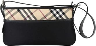 Burberry Pre-owned Cross Body Bags, female, Multicolor, Size: ONE SIZE Pre-owned Canvas shoulder-bags