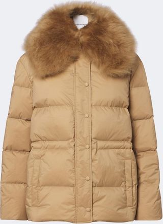 Yves Salomon Shearling-trimmed down jacket