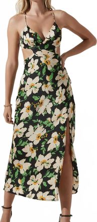 Astr Norelle Dress In Black Floral