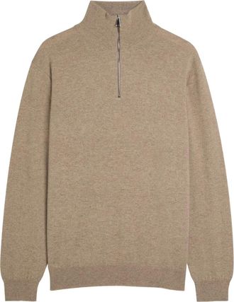 Begg x Co zip-neck sweater - Neutrals