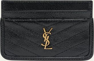Saint Laurent YSL Quilted Leather Card Holder