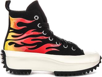 Converse Sneakers, female, Multicolor, 7 UK, Black Red Flame Hiking Trainers