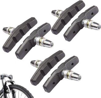 OEM Pastillas De Freno V, Brake, 3 Pares, Pastillas De Freno, Freno De Llanta, Pastilla De Freno De Goma, Zapatas De Freno Cantilever, Negras