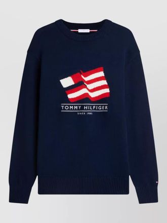 Tommy Hilfiger signature crew neck sweater long sleeves