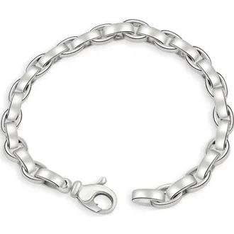 Pompeii3 Mens 14k Gold (62gram) or Platinum (114gram) 8mm Link Bracelet 8.5