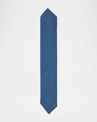 Ralph Lauren Purple Label Men & apos;s Cotton Geometric Neckerchief