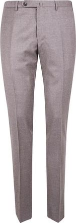 Incotex Wool Blend Dress Pants - Heren - Chinos - Bruin - XL - Wol - Broeken