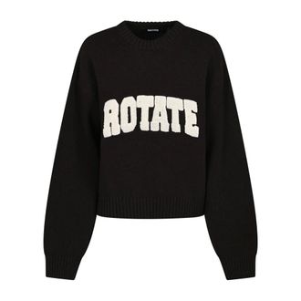 Rotate Crewneck Jumper - female - ROTATE Birger Christensen - Round-neck Knitwear - Black - XS - Knitwear