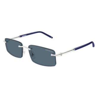 Montblanc Sunglasses, unisex, Gray, Size: 56 MM Mb0443S Rectangle Sunglasses