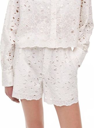 SIMKHAI Penelope Embroidered Shirt In White