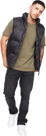 Crosshatch Mens Demerley Contrast Panel Gilet (Blue/Black) - Size X-Large