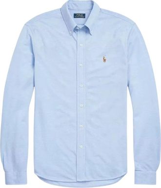 Ralph Lauren Katoenen Oxford overhemd - Heren - Zakelijke Overhemden - Blauw - 2XL - Katoen - Overhemden