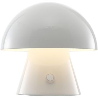 Jonathan Y Designs Porcini Contemporary Bohemian Rechargeable/Cordless Iron Integrated Portable LED Mushroom Table Lamp in White at Nordstrom