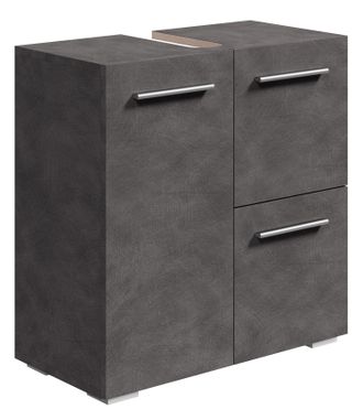 Badplaats Mueble Bajo Lavabo Mars 60 X 30 X 60 Cm - Gris Oscuro - Mueble D
