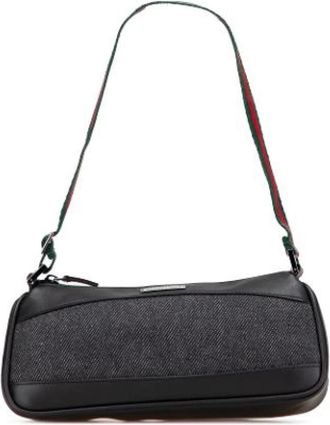 Gucci Pre-owned Shoulder Bags, female, Black, Size: ONE SIZE Pre-owned Vintage Shoulder Bag