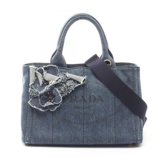 Prada Navy Denim Tote Bag (Pre-Owned)