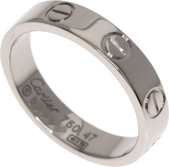 Cartier White Gold White Gold (18K) Band Ring (Pre-Owned)