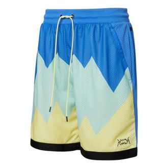 Puma Scholarship Basketball Shorts Blu Green Yellow 532098-01