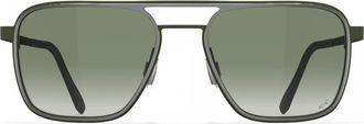 Blackfin BF868 Oversized Double Bridge Titanium Square Sunglasses