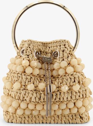 Jimmy Choo London Borsa a secchiello Bon Bon in rafia - JIMMY CHOO - gender_Woman