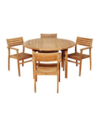Amazonia Teak Alex 5Pc Patio Dining Set