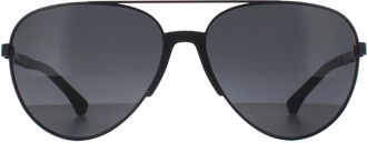 Emporio Armani Zonnebril 2059 320387 Mat Zwart Grijs