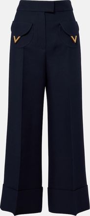 Valentino VGold Crepe Couture wide-leg pants