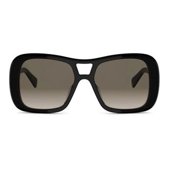 Celine Celine - Triomphe Havana Pilot Zonnebril - Dames - Accessoires - Zwart - Maat: ONE Size