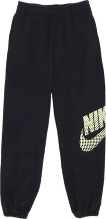 Nike Zweethouwers - Dames - Trainingsbroeken - Zwart - L - Katoen - Fitness