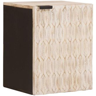 vidaXL Bathroom Hanging Cabinet White 38 x 33 x 48 cm Solid Mango Wood vidaXL