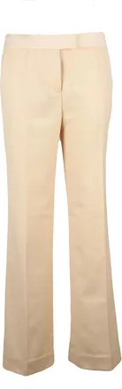 Zimmermann Wide Leg Smoking Trousers With Subtle Side Stripe