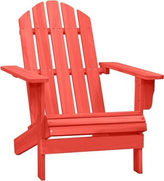 vidaXL Vidaxl - Silla De Jard&iacute;n Adirondack Madera Maciza De Abeto Rojo