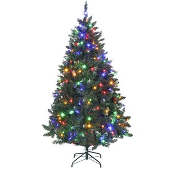 OEM &Aacute;rbol De Navidad De Abeto 180 Cm Con Luces Led 9 Modos De Iluminaci&oacute;n 802 Ramas Con Nieve Artificial Verde