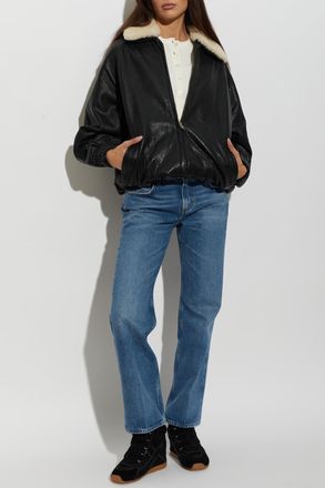 Stand Studio Leather Jacket Tobie, Womens, Black