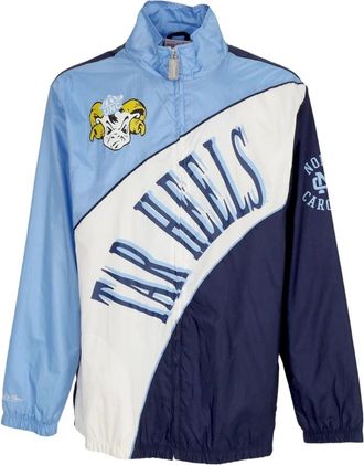 Mitchell & Ness Retro Windbreaker met North Carolina Tar Heels Logo - Heren - Zomerjassen - Veelkleurig - XL - Polyester - Jassen