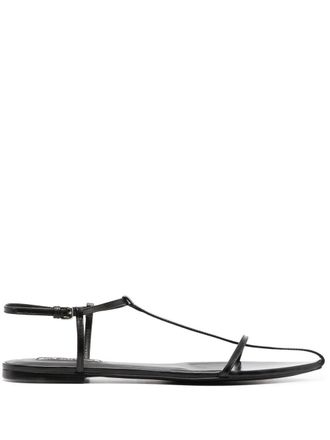Jil Sander Womens Leather Point-Toe Sandals
