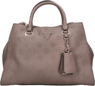 Guess Cresidia Satchel - Dames - Handtassen - Bruin - ONE Size - Leer - Tassen