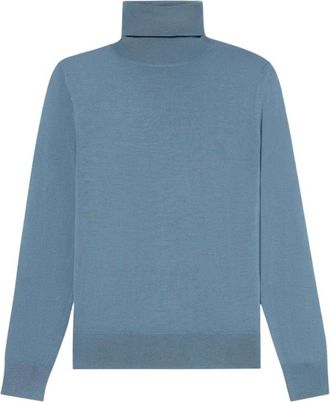 Brooks Brothers Su&eacute;ter de cuello alto relajado - Knitwear - Mujer - Azul - XS