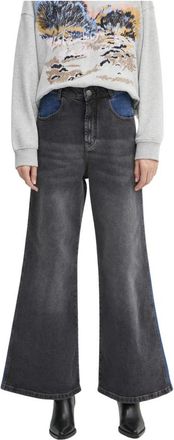Munthe Summie Wide Jeans - Dames - Loose Fit Jeans - Grijs - M - Katoen - Jeans