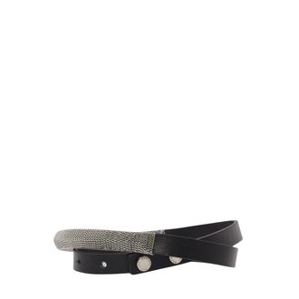 Orciani Accessoires, Dames, Zwart, 80 CM, Leer, Nappa Ketting Riem