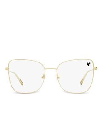 Longchamp square-frame glasses - Gold