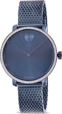 Movado Bold Shimmer Blue Ion-Plated Mesh Ladies Watch